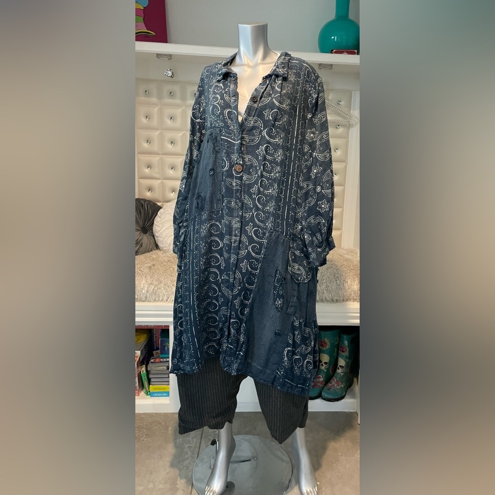 Magnolia Pearl Ella Linen Tunic